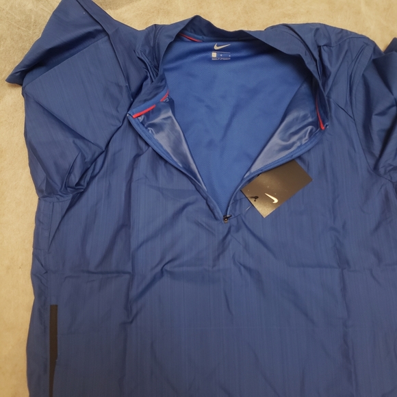 #M08 LRG Nike Dri Fit Lockdown Sideline Jacket Blue University Red Side zippers - Picture 11 of 13